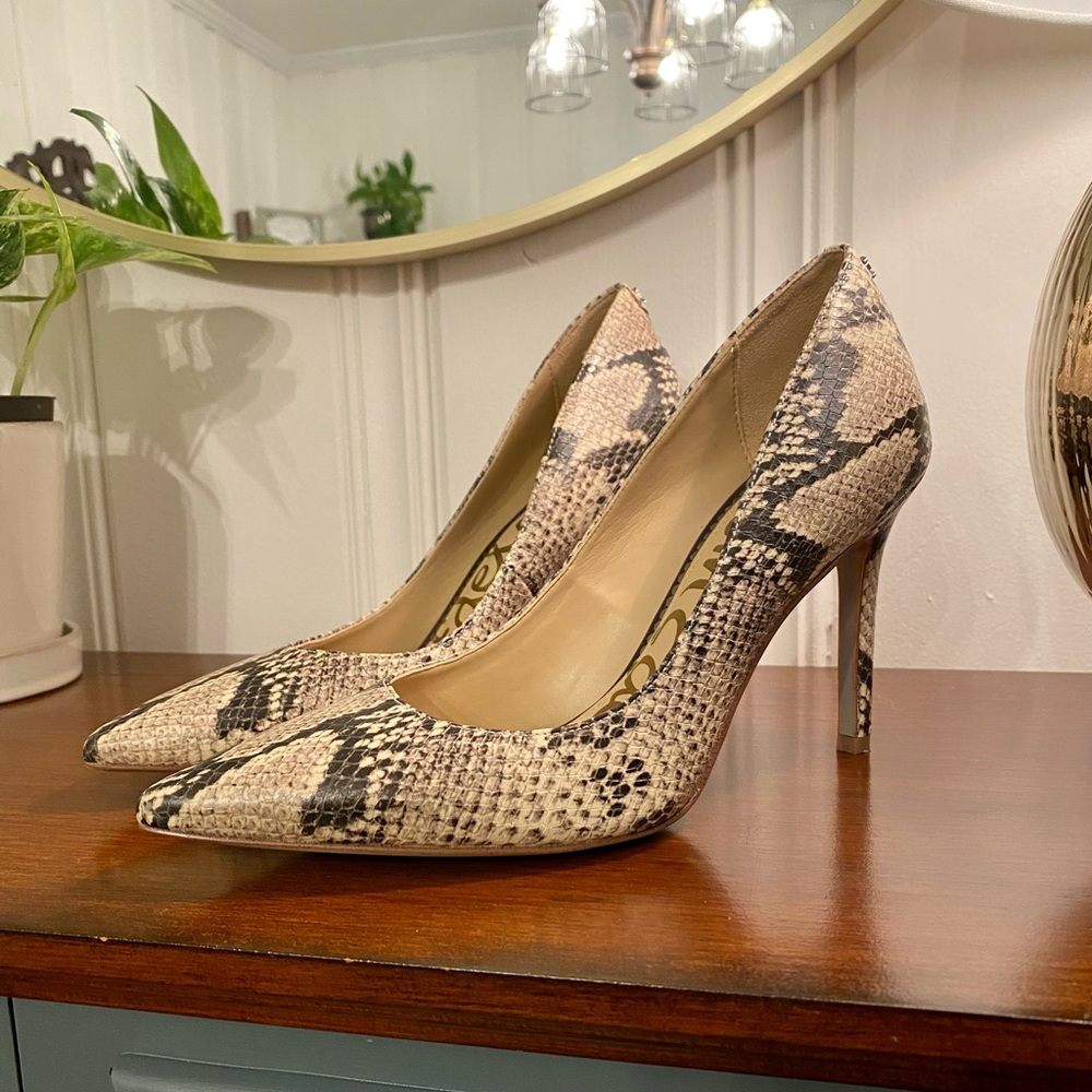 Sam Edelman Hazel Snake Print Pumps